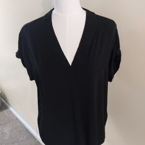 GAP Black V-Neck Blouse